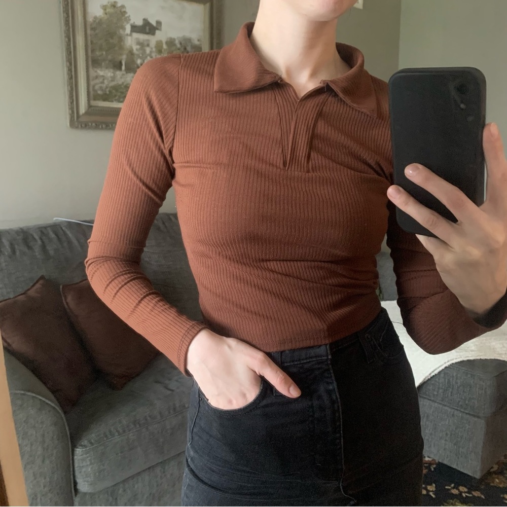 Cropped Collared Shirt